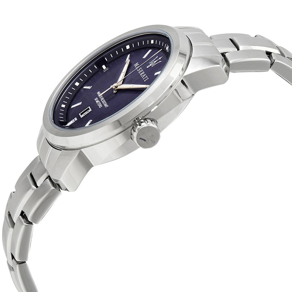 Orologio Uomo Maserati Acciaio Quarzo Solo Tempo Blu Data R8853121004